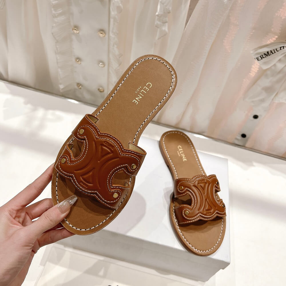 Ce**e triomphe mule in calfskin