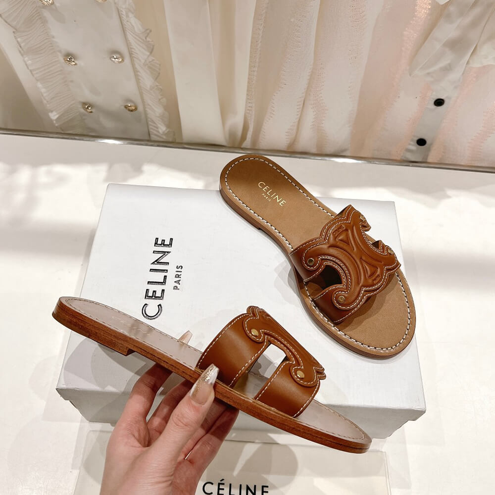 Ce**e triomphe mule in calfskin