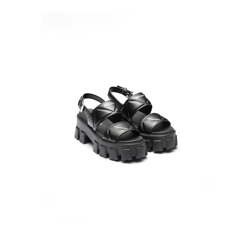 Pra*a monolith leather sandals