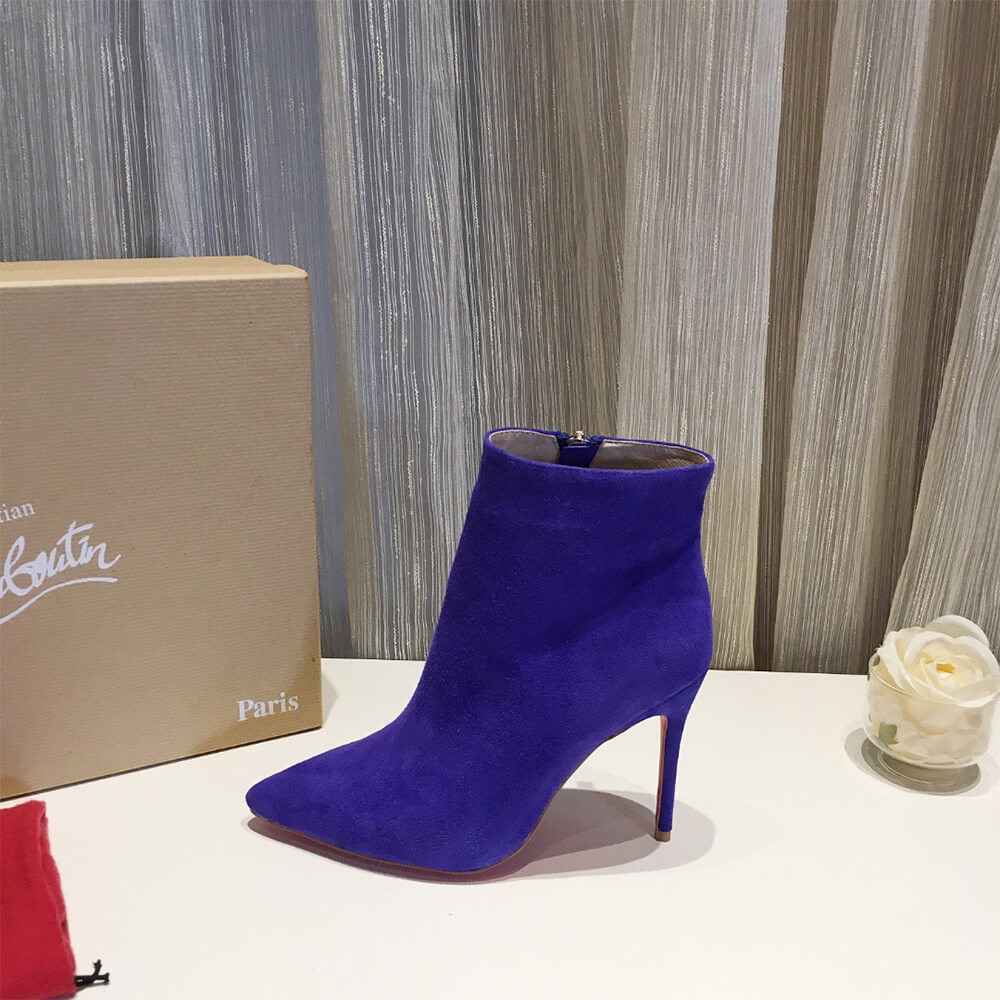 Ch**an louboutin suede ankle boots
