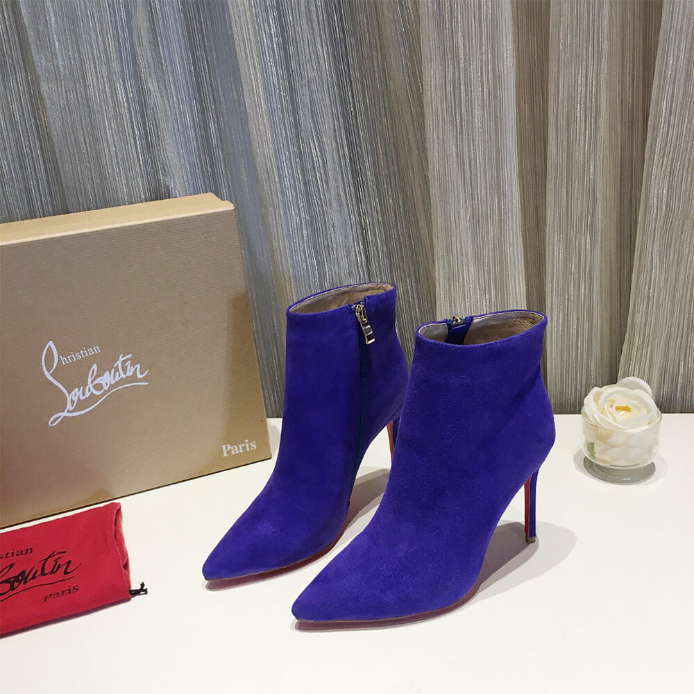 Ch**an louboutin suede ankle boots