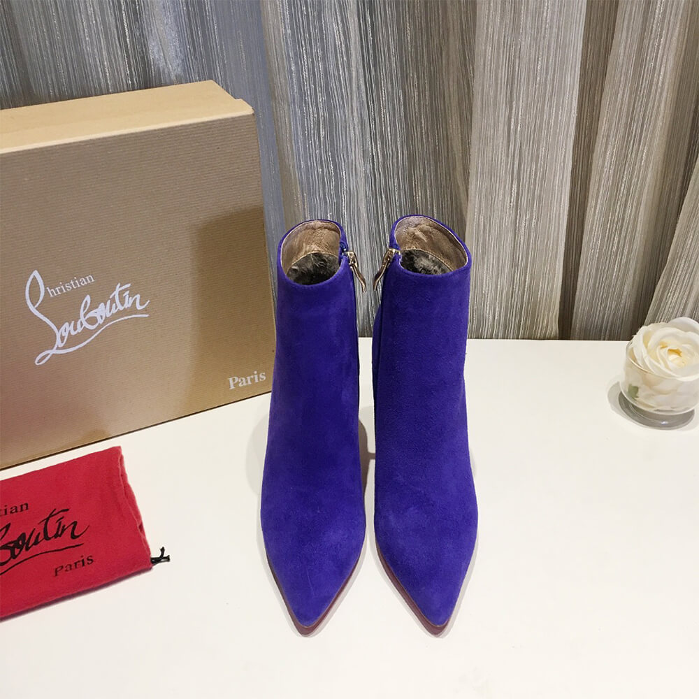 Ch**an louboutin suede ankle boots