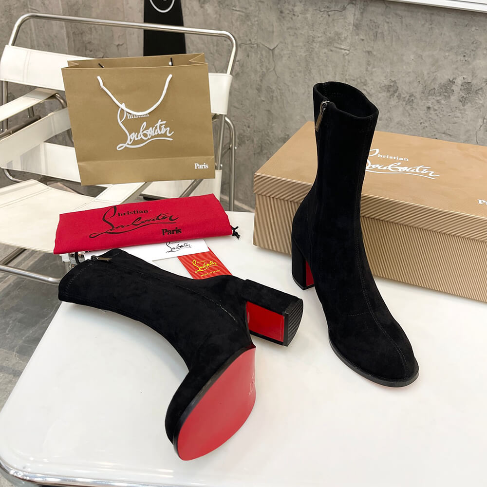 Ch**an louboutin strechadoxa 70 suede ankle boots