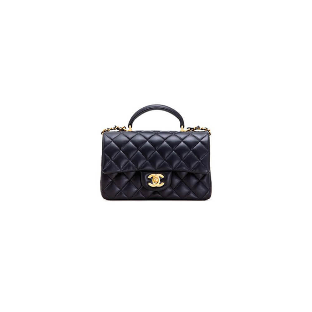 Ch*el mini flap with top handle(high-end grade)