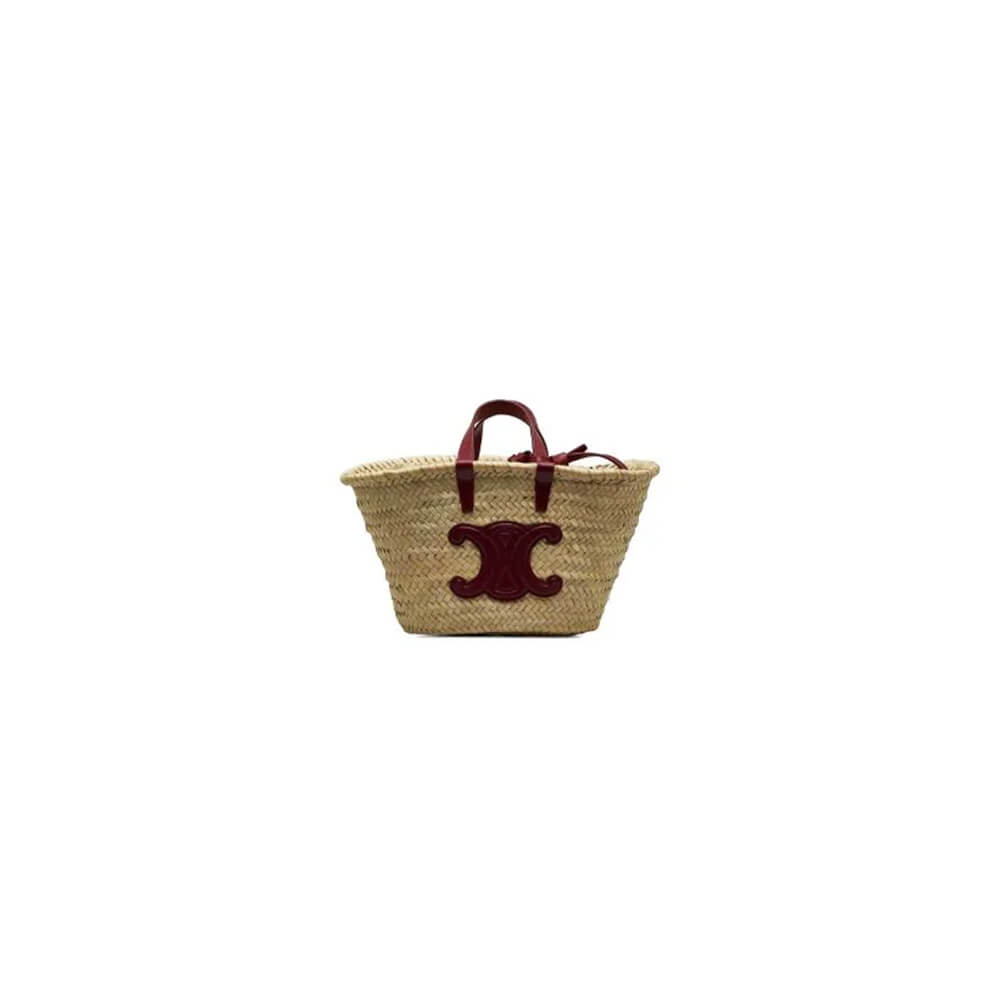 Ce**e classic raffia and calfskin