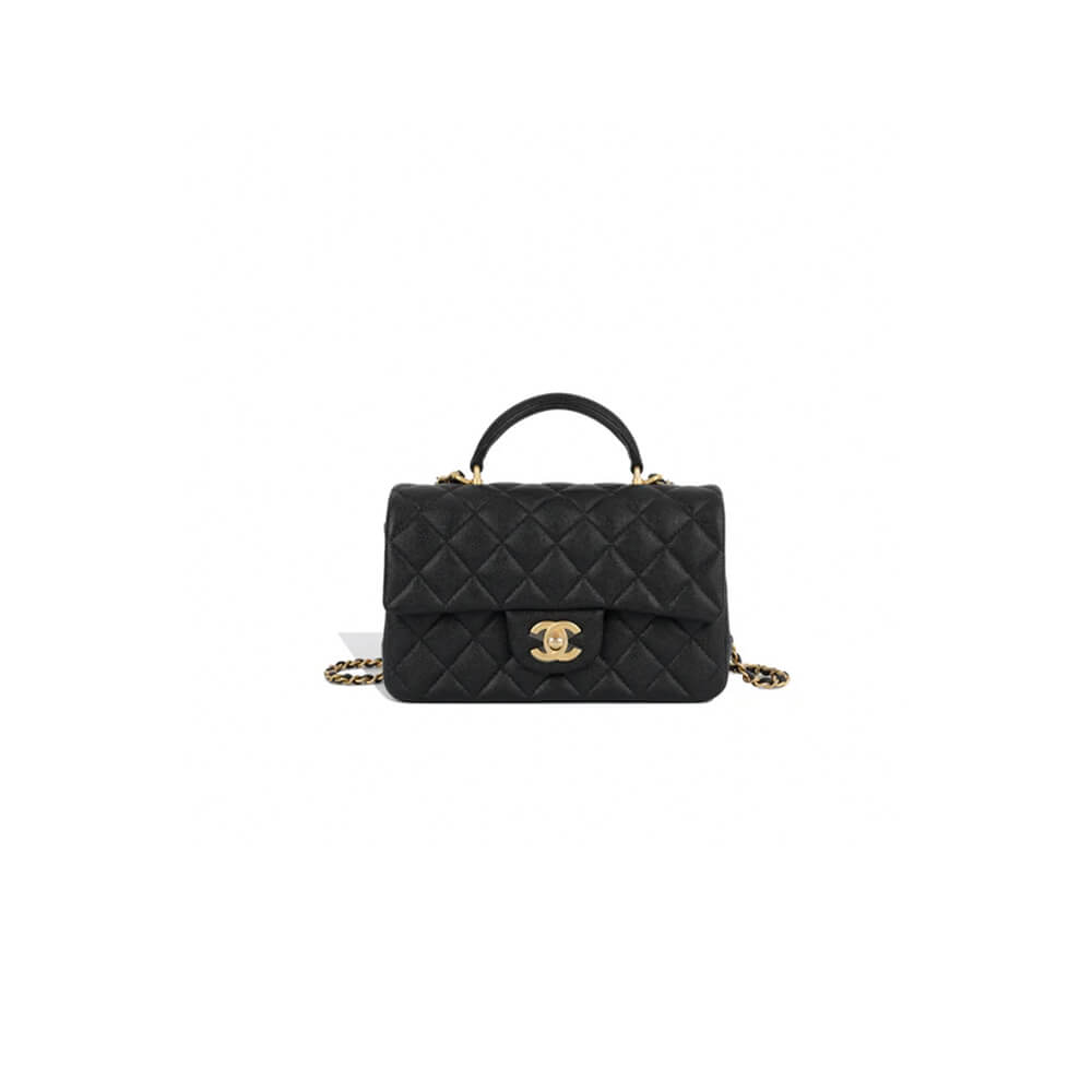 Ch*el mini flap with top handle(high-end grade)