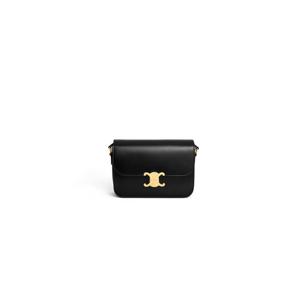 Ce**e classique triomphe bag in shiny calfskin(high-end grade)