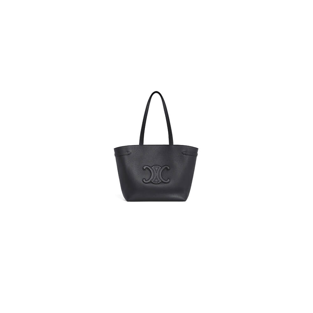 Ce**e medium cabas anais cuir triomphe in grained calfskin