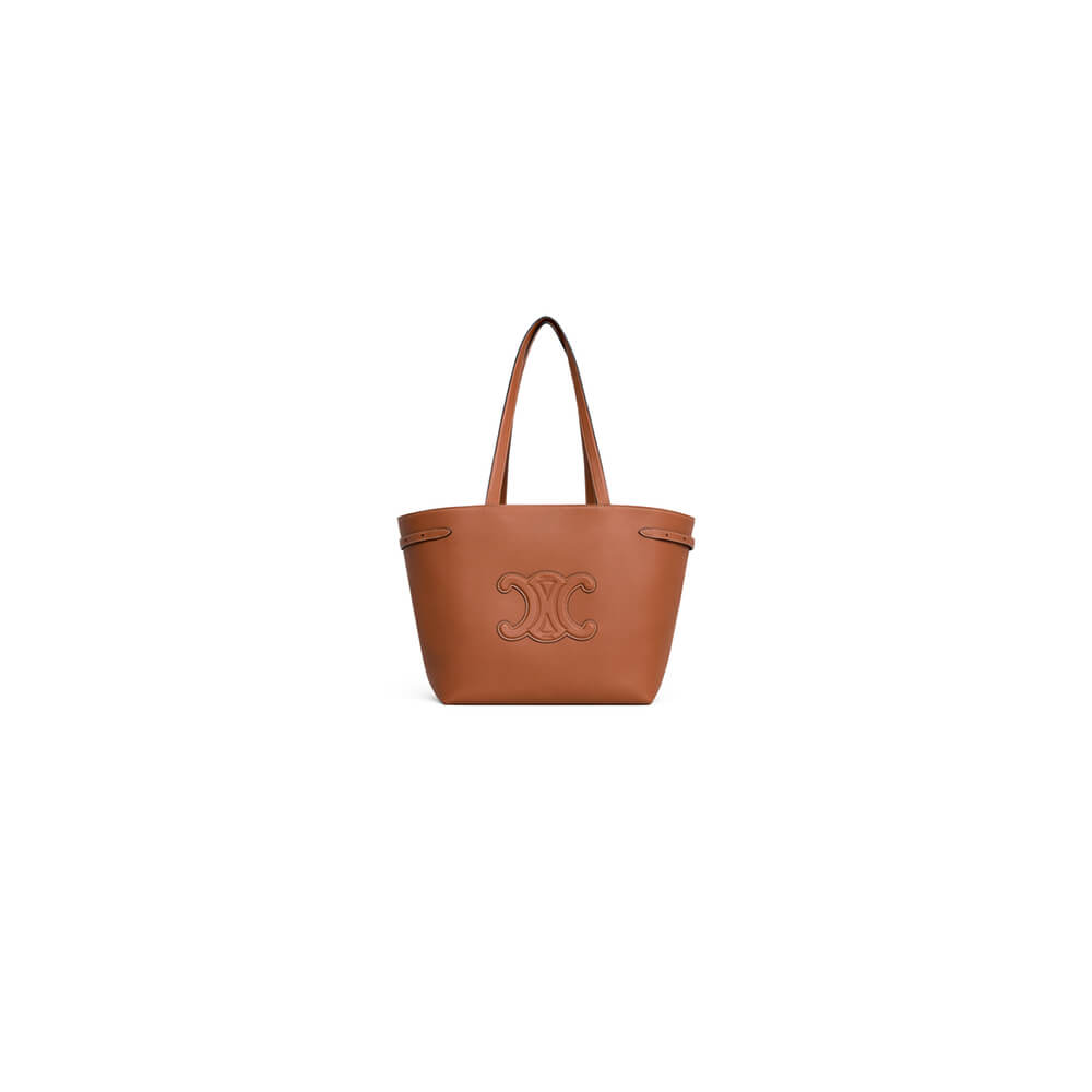 Ce**e medium cabas anais cuir triomphe in grained calfskin