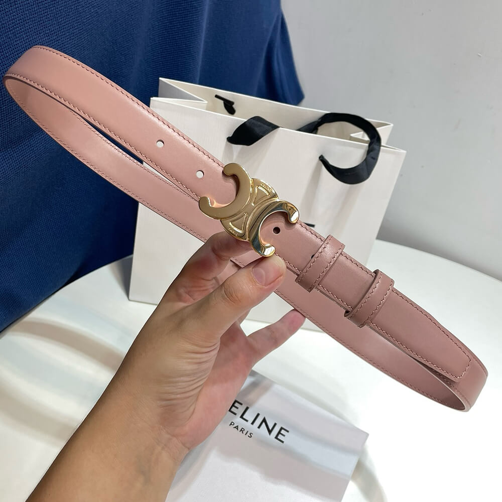 MEDIUM TRIOMPHE BELT IN TAURILLON LEATHER