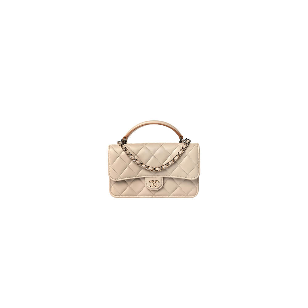 Ch*el mini flap with top handle(high-end grade)