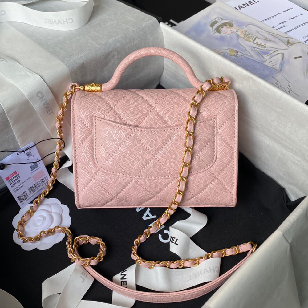MINI FLAP BAG WITH TOP HANDLE