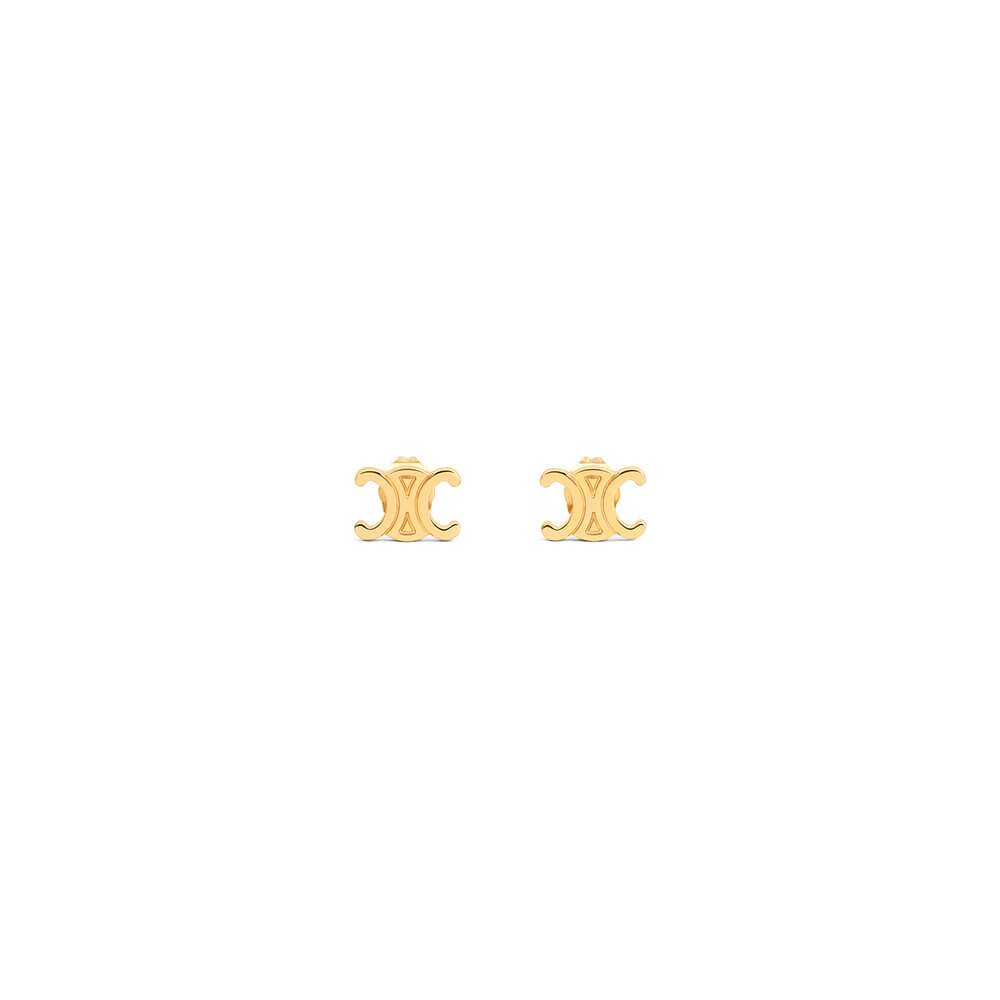 Ce**e triomphe studs in brass with gold finish