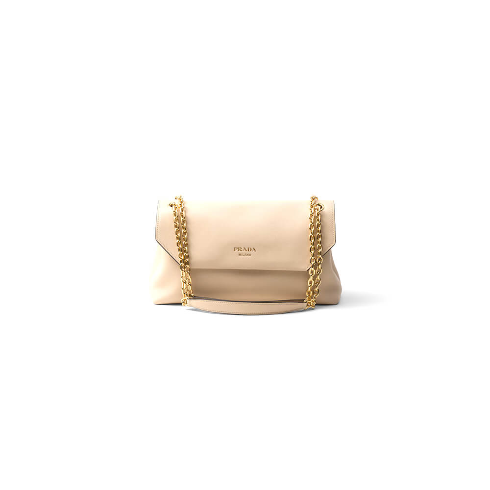Pra*a medium leather shoulder bag (high-end grade)