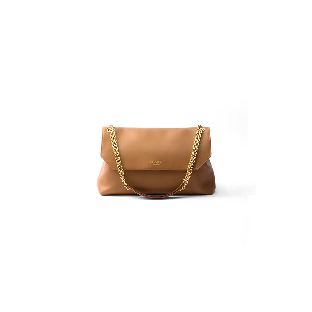 Pra*a medium leather shoulder bag (high-end grade)