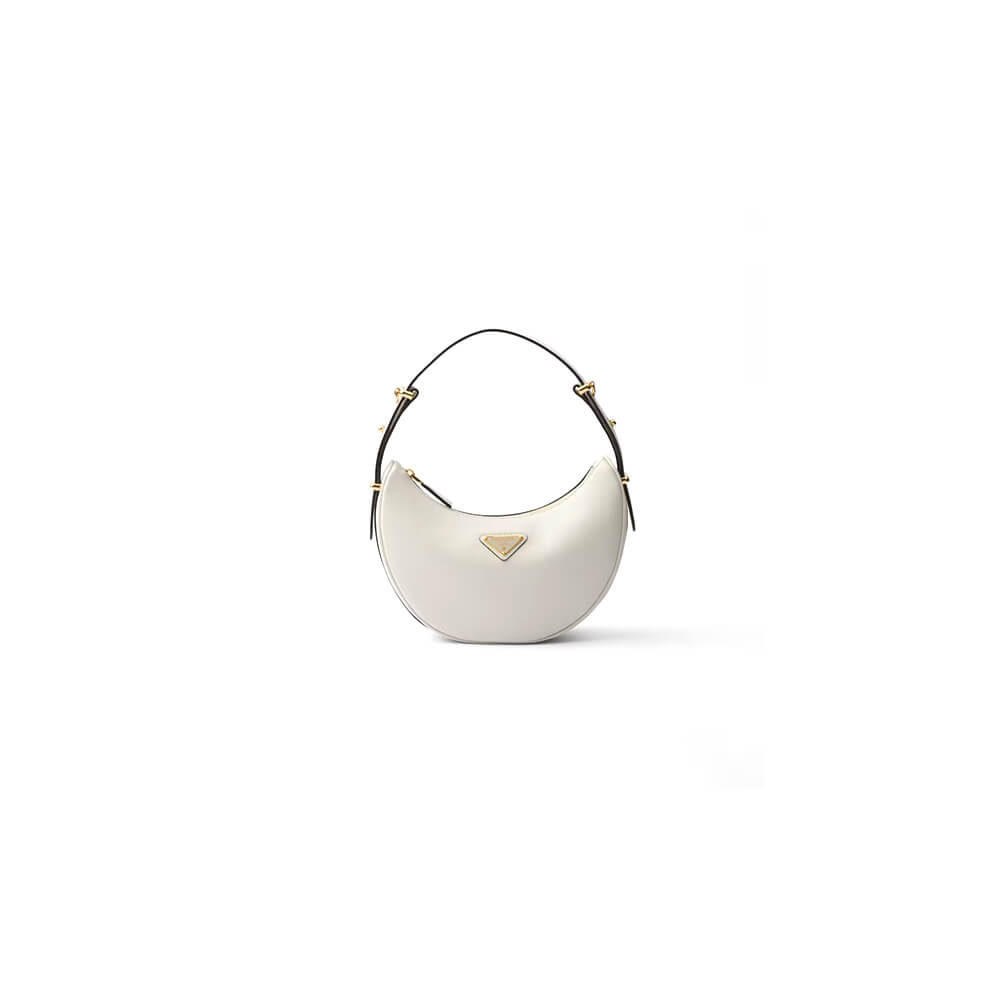 Pra*a arque leather shoulder bag