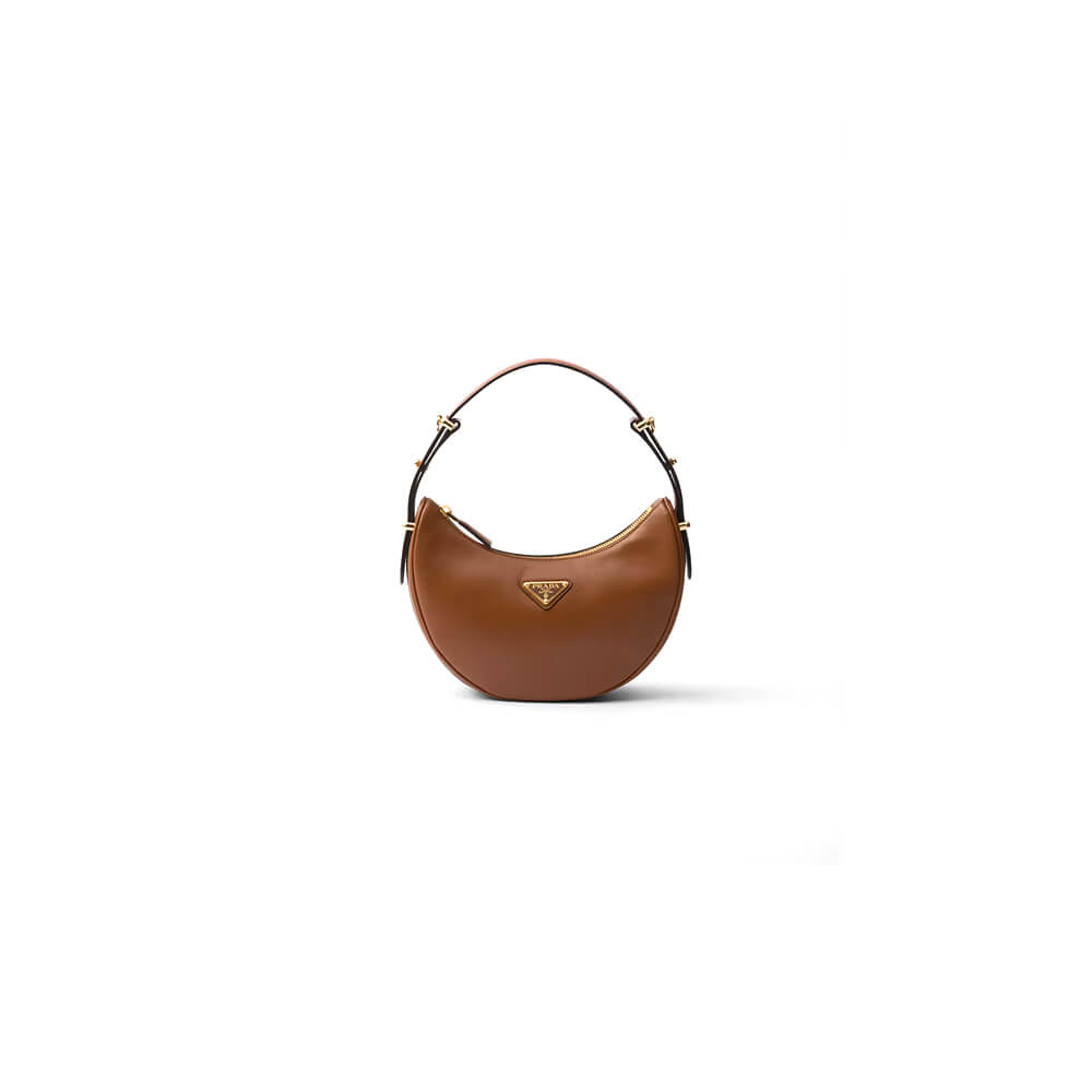 Pra*a arque leather shoulder bag