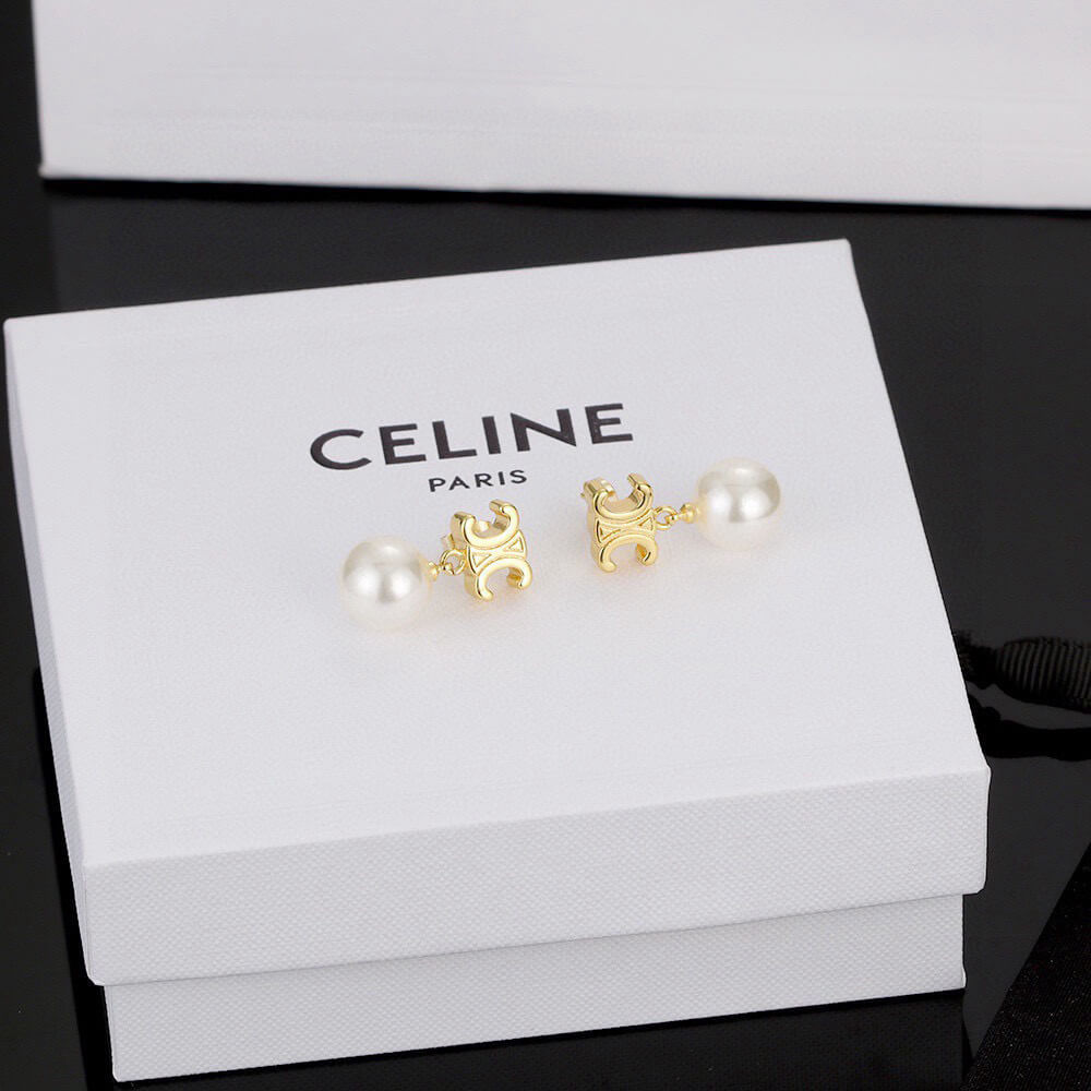 Ce**e triomphe pearl earrings