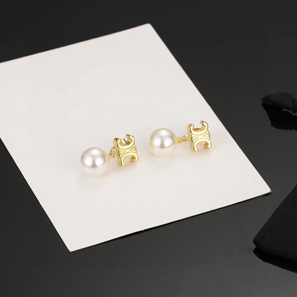 Ce**e triomphe pearl earrings