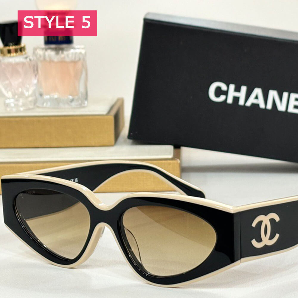 Ch*el cat eye sunglasses