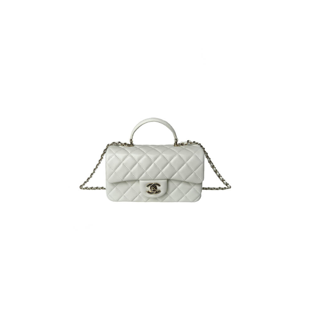 Ch*el mini classic handbag with top handle