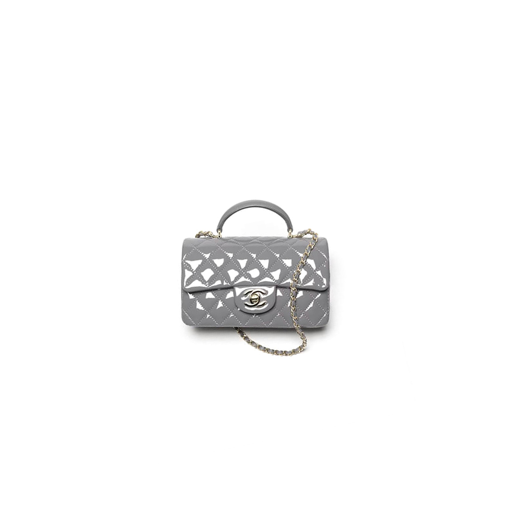 Ch*el mini classic handbag with top handle