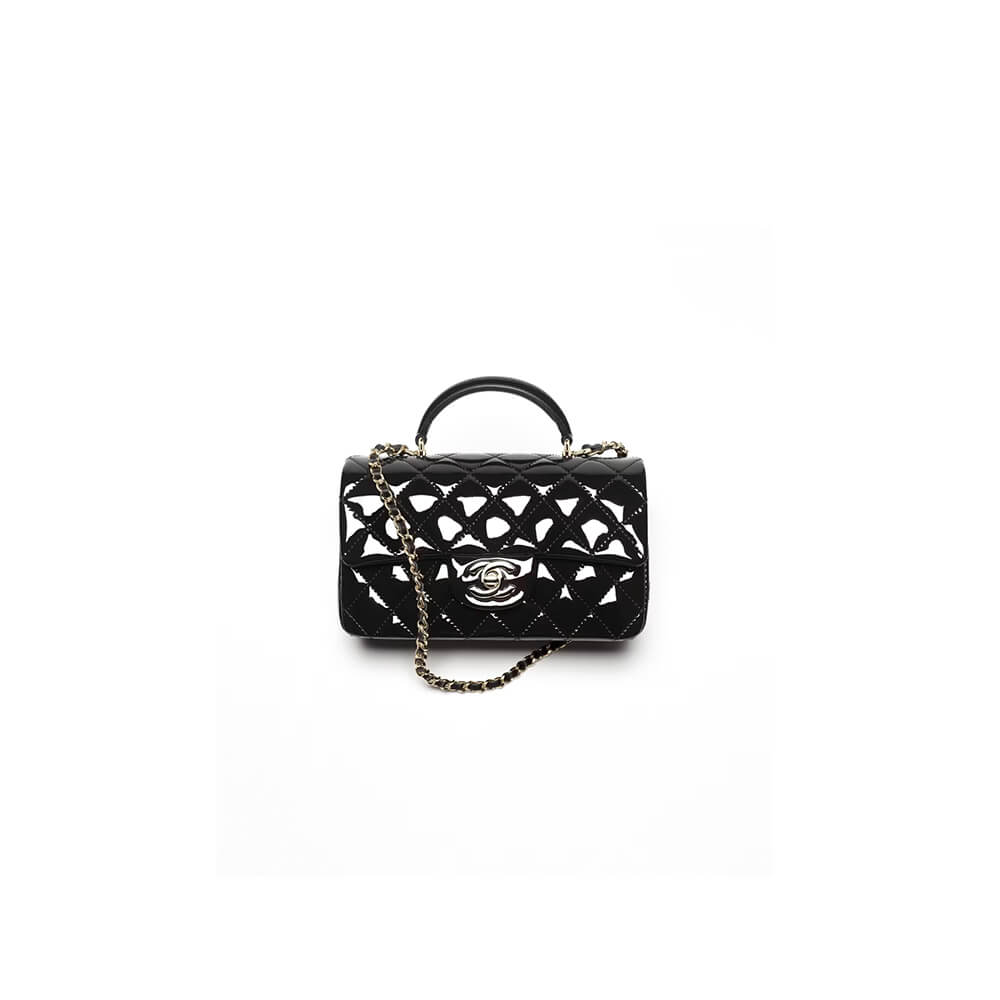 Ch*el mini classic handbag with top handle