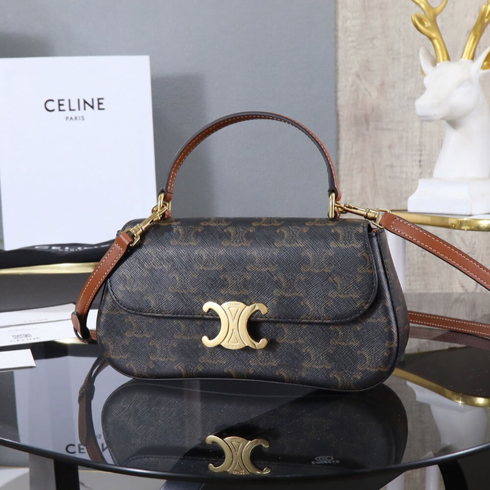 teen Ce**e lola in triomphe canvas and calfskin(high-end grade)