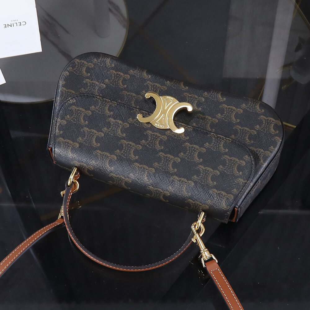 teen Ce**e lola in triomphe canvas and calfskin(high-end grade)