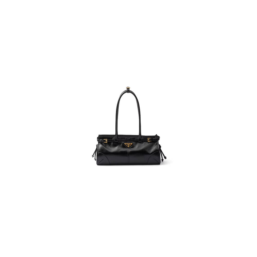 Pra*a medium leather handbag(high-end grade)