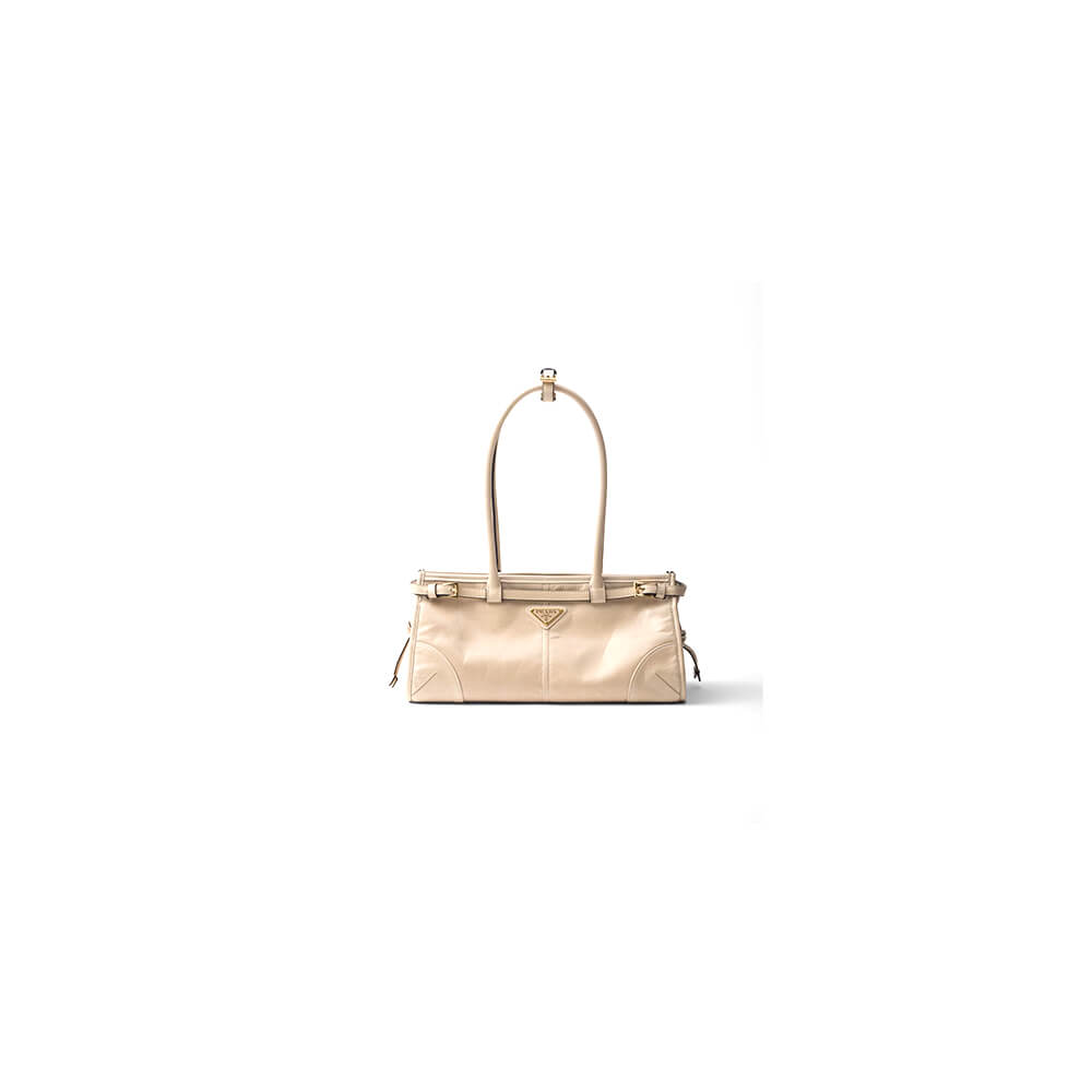 Pra*a medium leather handbag(high-end grade)