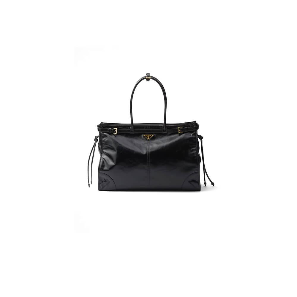 Pra*a extra large leather handbag(high-end grade)