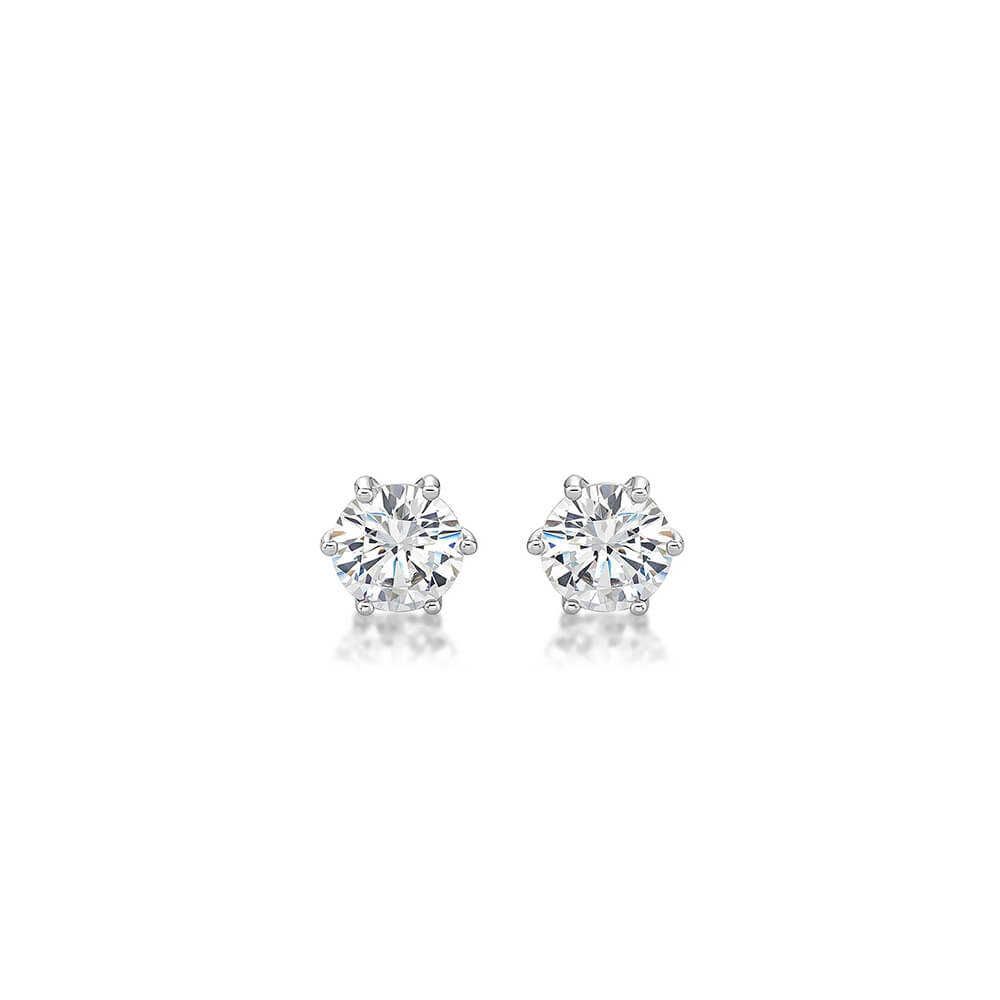 T*f*ny 6 claw diamond earrings