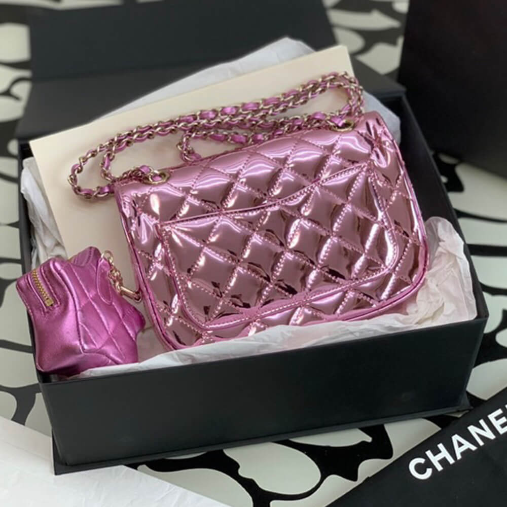 Ch*el mini flap bag(high-end grade)