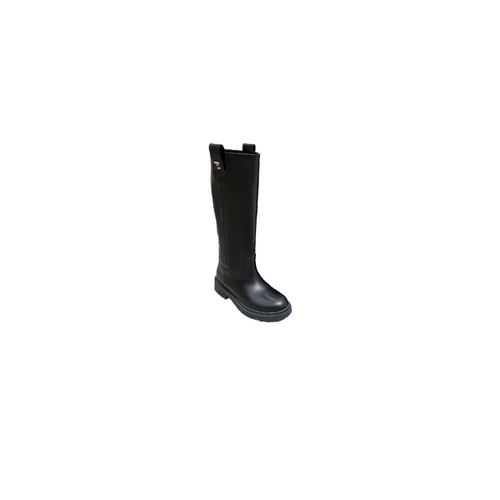 F**di filo black leather boots
