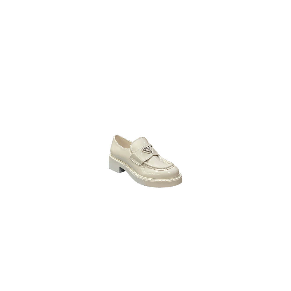 Pra*a chocolate brushed leather loafers