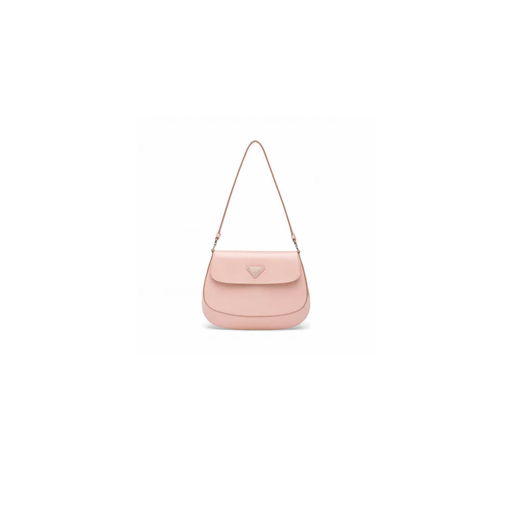 small Pra*a cleo brushed leather shoulder bag with flap