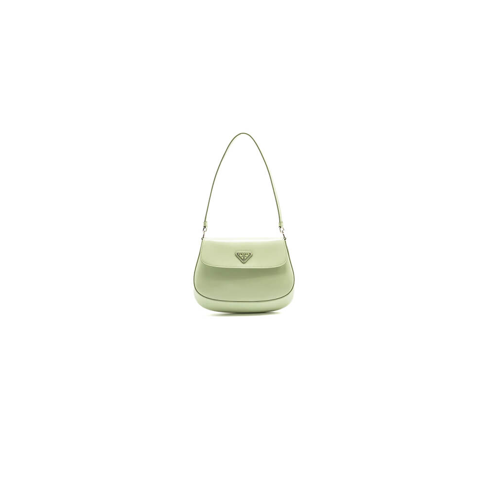 small Pra*a cleo brushed leather shoulder bag with flap