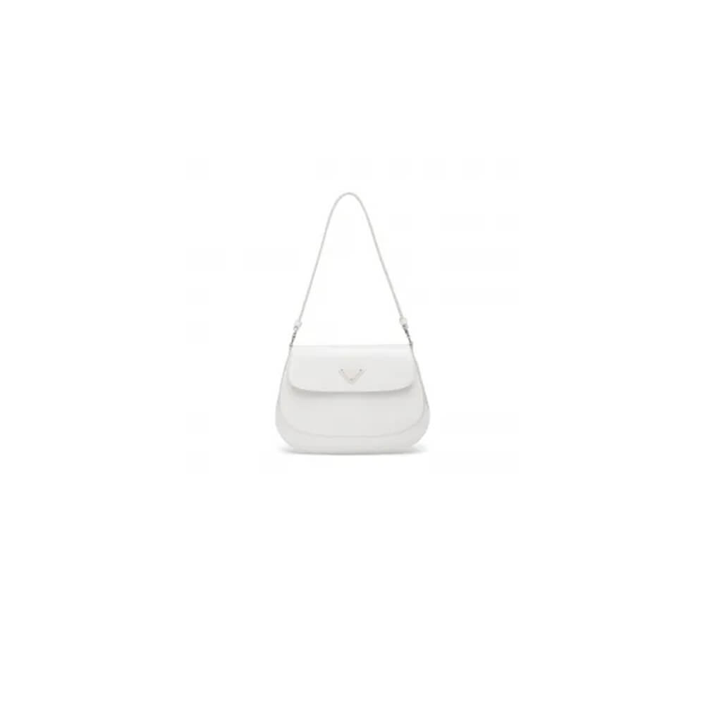 small Pra*a cleo brushed leather shoulder bag with flap