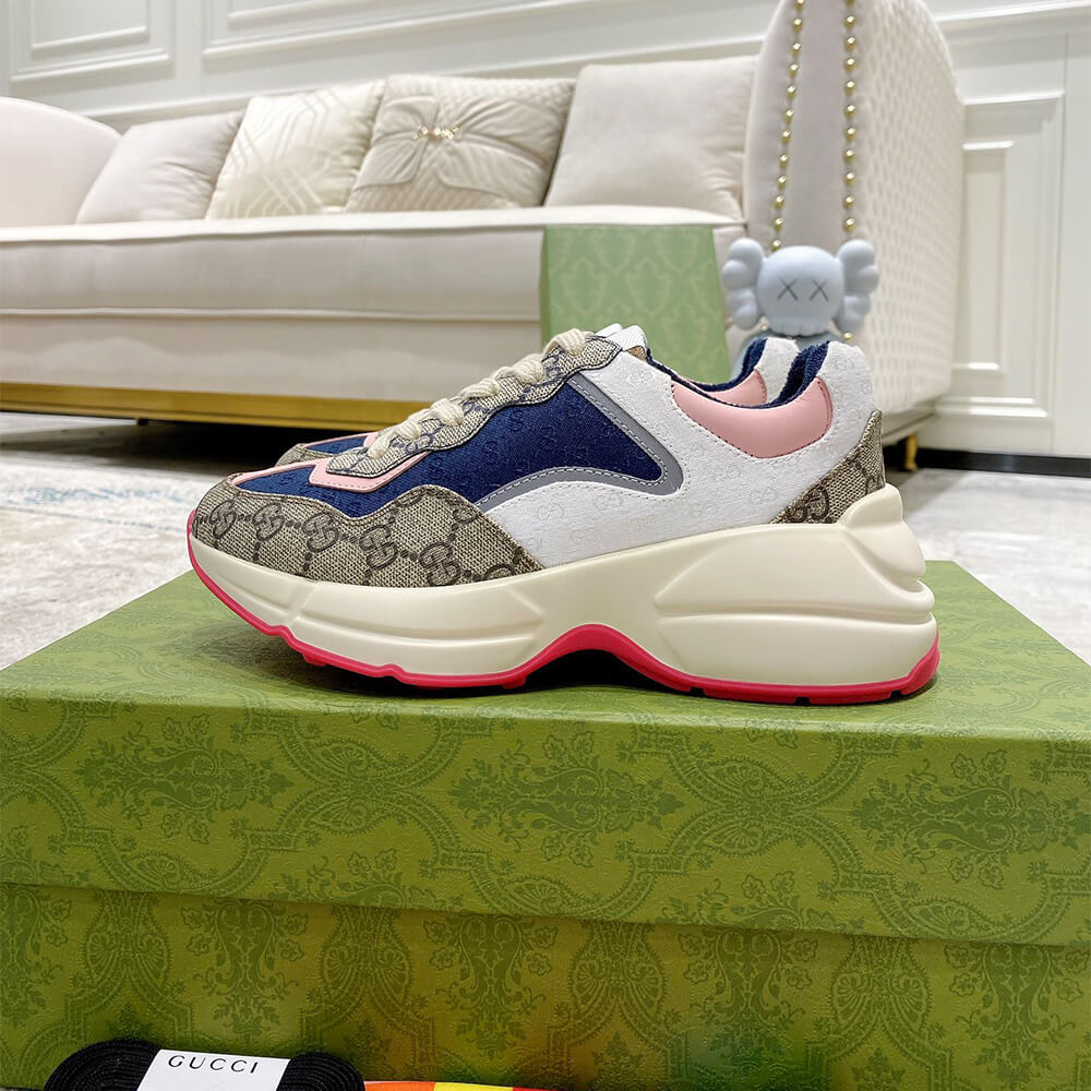 g*u*i multicolor gg S*p*e rhyton sneaker