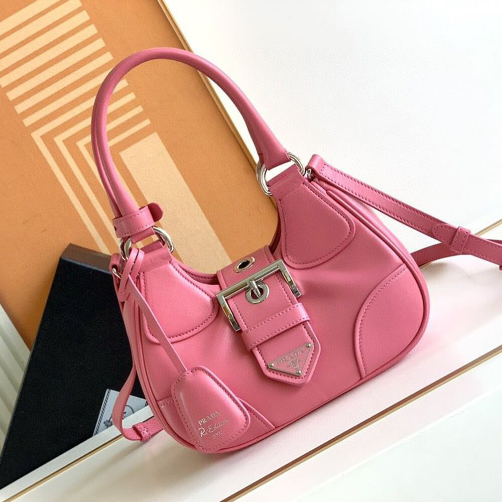 Pra*a moon padded nappa-leather bag