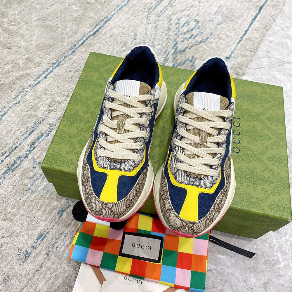 g*u*i multicolor gg S*p*e rhyton sneaker