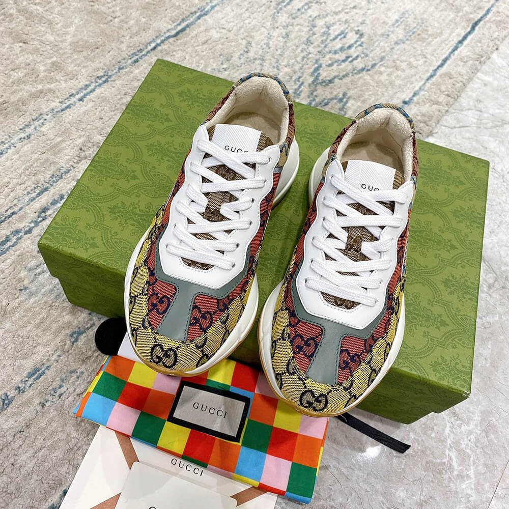 g*u*i multicolor gg S*p*e rhyton sneaker