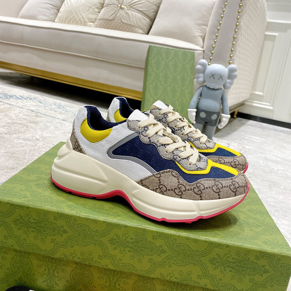 g*u*i multicolor gg S*p*e rhyton sneaker
