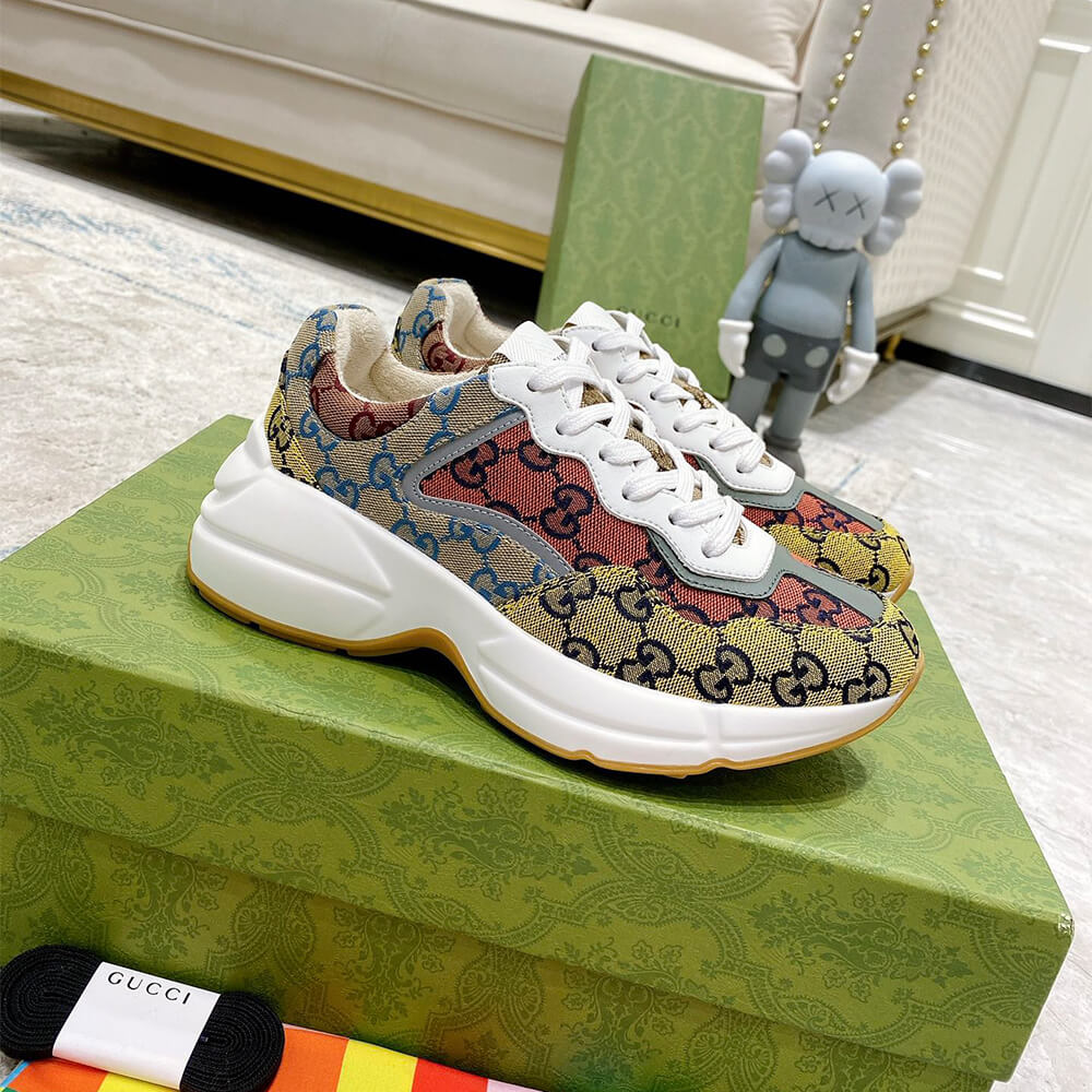 g*u*i multicolor gg S*p*e rhyton sneaker