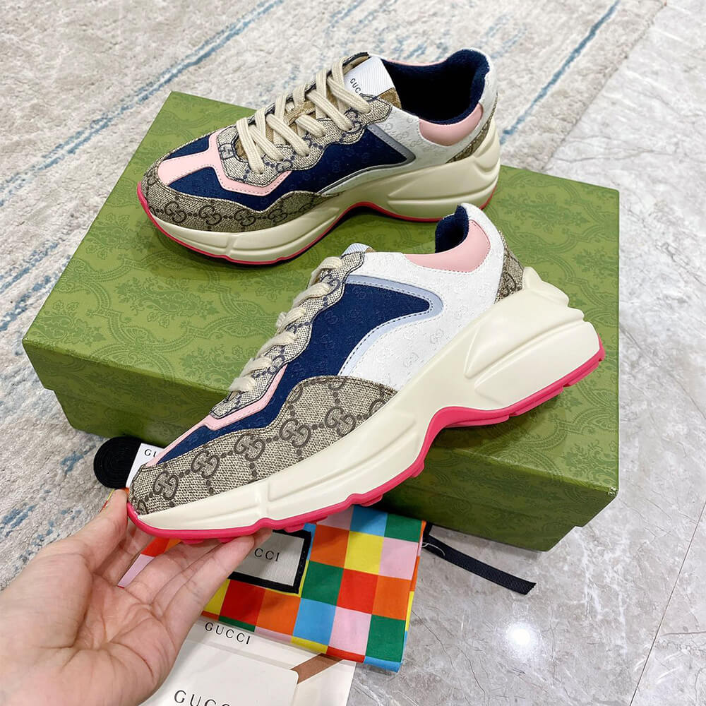 g*u*i multicolor gg S*p*e rhyton sneaker