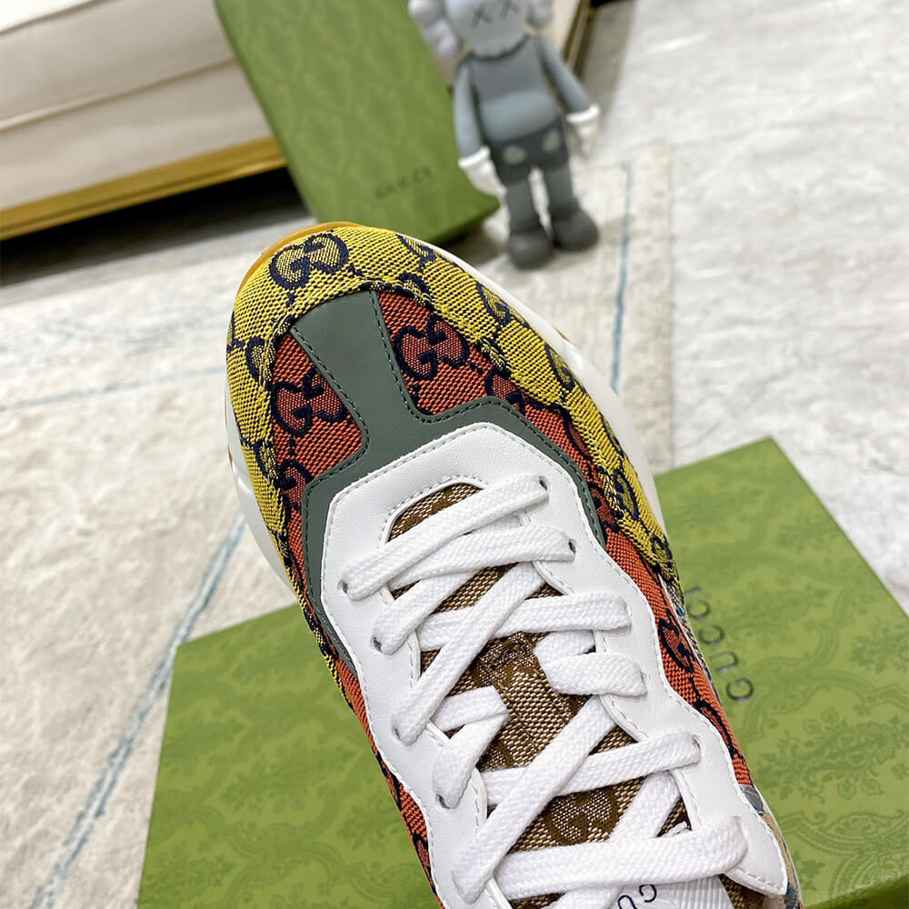 g*u*i multicolor gg S*p*e rhyton sneaker