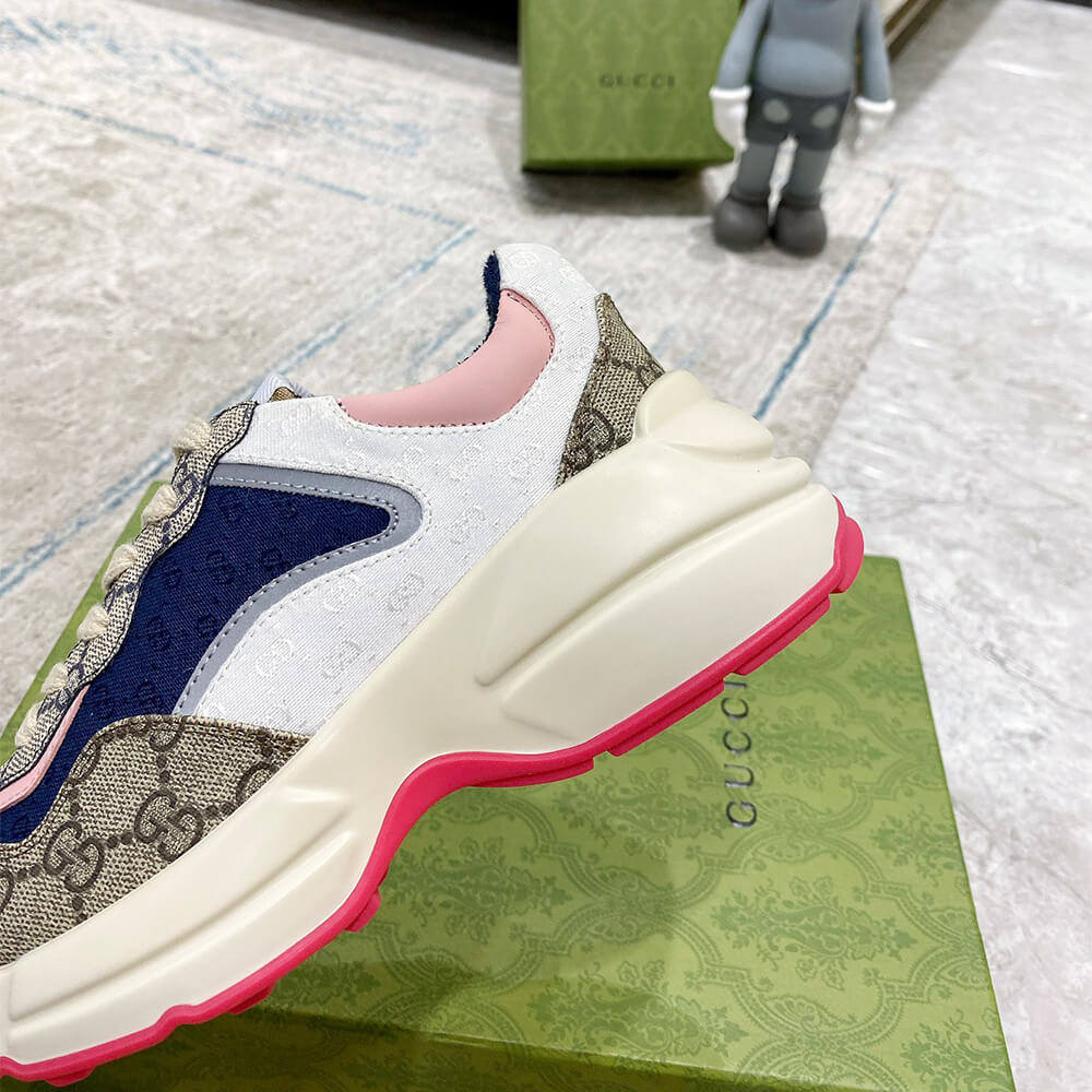 g*u*i multicolor gg S*p*e rhyton sneaker