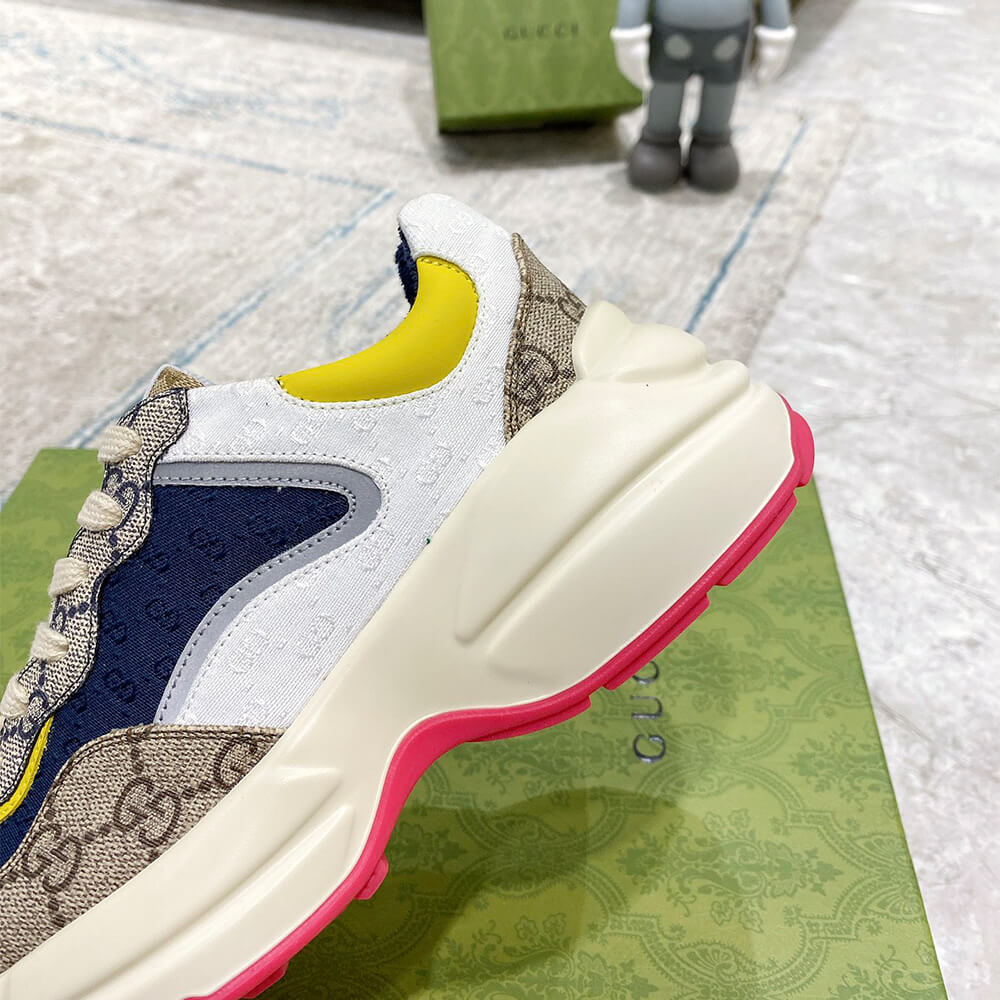 g*u*i multicolor gg S*p*e rhyton sneaker