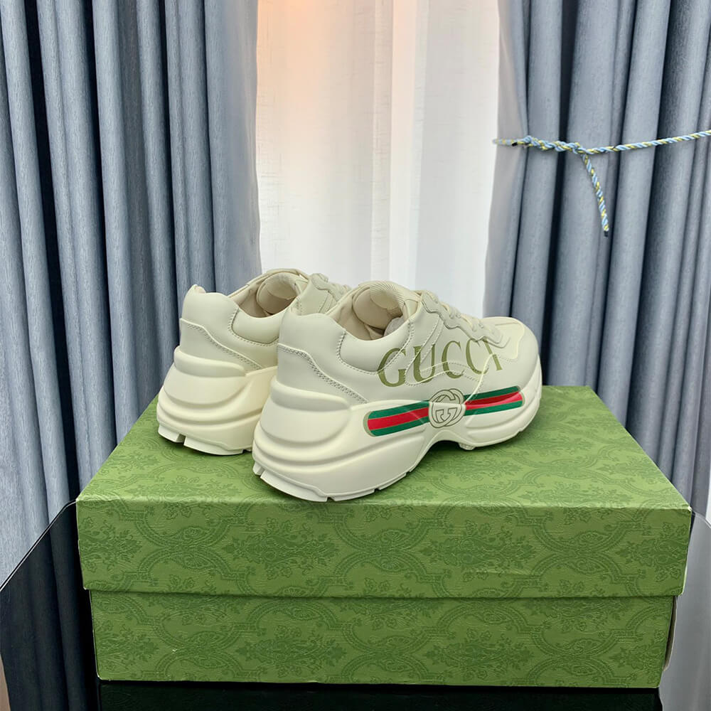 rhyton sneaker with G*u*i logo